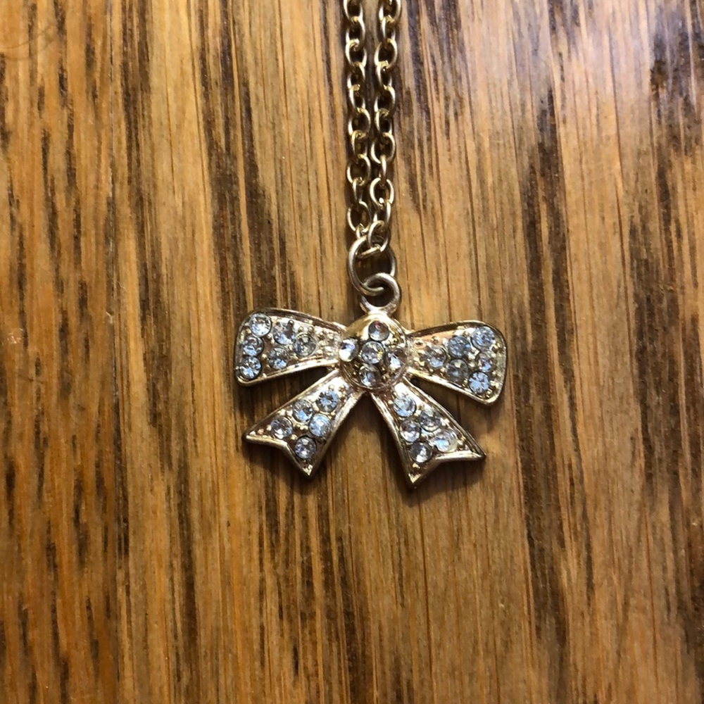 Girls Bow Necklace